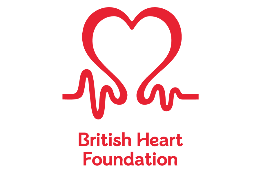 British Heart Foundation red and white PAT Testing charity
