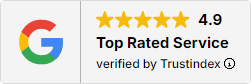 Google reviews - Top rated for service with 4.9 stars